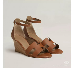 【HERMES] Chamois Legend SHOES 에르메스 여성힐샌들 미드힐 슈즈
