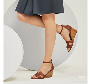 【HERMES] Chamois Legend SHOES 에르메스 여성힐샌들 미드힐 슈즈