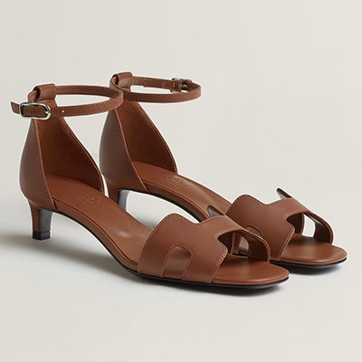 【HERMES] Chamois  SHOES 에르메스 여성 빈티지 힐샌들 슈즈