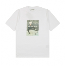 [TOP] BALENCIAGA 발렌시아가 사각 프린팅 반팔 티셔츠