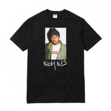 [AM셀러] 노보더샵 Supreme 17FW NAS Tee Black 일본 슈프림 17FW 나스 포토 티 블랙