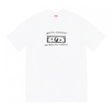 [AM셀러] 21FW 슈프림 스펜드 잇 티셔츠 화이트 SUPREME SPEND IT TEE white