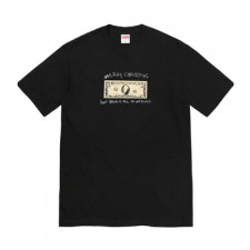 [AM셀러] 21FW 슈프림 스펜드 잇 티셔츠 블랙 SUPREME SPEND IT TEE BLACK