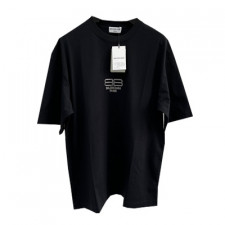 [TNN셀러] 발렌시아가 더블B 로고 티셔츠 블랙 BALENCIAGA