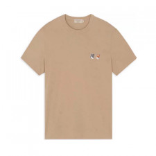 [1:1버전] 메종키츠네 더블 모노크롬 폭스헤드 패치 반팔 티셔츠 Maison Kitsune