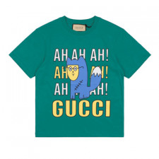 [정품급버전] 구찌 페어 프린트 코튼 티셔츠 GUCCI