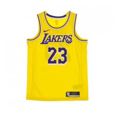[H12셀러] 나이키 LA LAKERS 르브론제임스 에디션 져지 슬리브리스 민소매 티셔츠 옐로우 CW3669-734