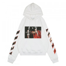 [정품급버전] 오프화이트 디아그 스텐실 슬림 후디 Off-White