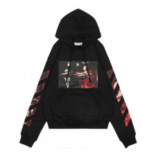 [정품급버전] 오프화이트 디아그 스텐실 슬림 후디 Off-White