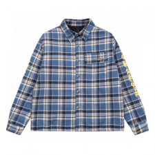 [S버전] 크롬하츠 그린 체크 무늬 퀼트 워크 독 퀼트 셔츠 재킷 Chrome Hearts