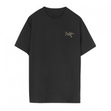 [정품급버전] ARCTERYX 로고 프린트 블랙 코튼 티셔츠 2