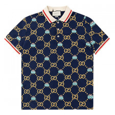 [CA셀러] GUCCI 구찌 자수 스트레치 코튼 폴로 티셔츠 736083 XJFCC 4030