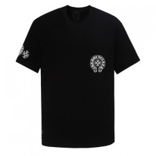 [CA셀러] CHROME HEARTS 18SS 크롬하츠 멀티 컬러 호스슈 스트레이트 크로스 반팔 티셔츠