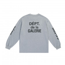 [SN셀러] GALLERY DEPT 갤러리 디파트먼트 프렌치 컬랙터 롱슬리브 티셔츠 헤더 그레이