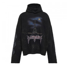 [정품급버전] 발렌시아가 파리 문 주름 플리스 후디 BALENCIAGA