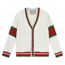 [C셀러] 구찌 웹 케이블 가디건 GUCCI