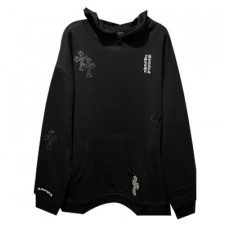 [MT셀러] 크롬하츠 크로스레더 레터링 후드 티셔츠 Chrome Hearts