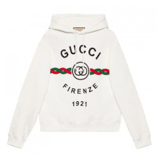 [TNN셀러] 구찌 1921 프린지 로고 후드 티셔츠 GUCCI