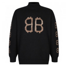 [GOD셀러] 발렌시아가 빈티지 BB로고 하이넥 니트 BALENCIAGA
