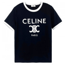 [TNN셀러] 셀린느 코튼 저지 로고 반팔 티셔츠 Celine
