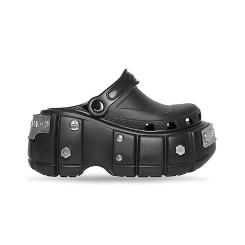 발렌시아가 x 크록스 하드크록스 슬라이드 블랙 BALENCIAGA