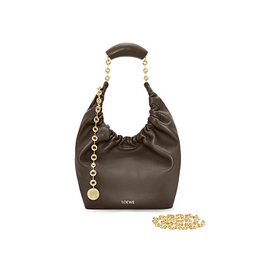 [LOEWE] 여성백 로에베 스퀴즈백 멜로우 나파램스킨 크림슨 레더숄더백(정품급) 652329