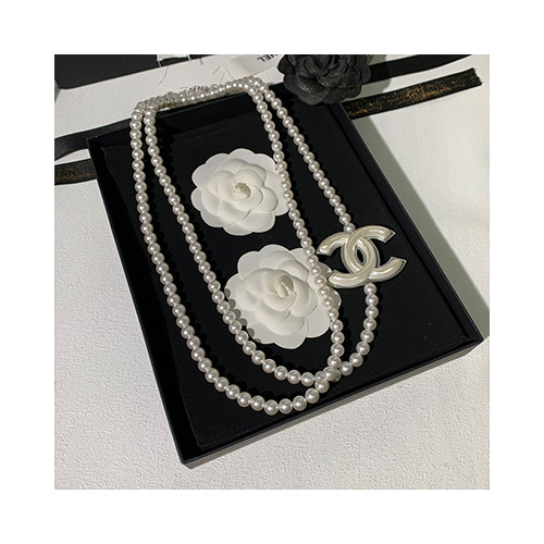 [여성목걸이] CHANEL 샤넬 CC 쥬얼리 패션 진주링 정품1:1