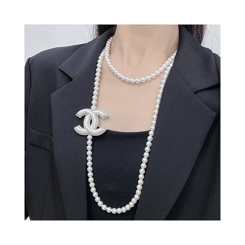 [여성목걸이] CHANEL 샤넬 CC 쥬얼리 패션 진주링 정품1:1