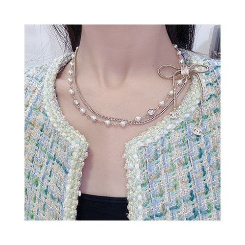 [여성목걸이] CHANEL 샤넬 CC 쥬얼리 패션 진주링 정품1:1