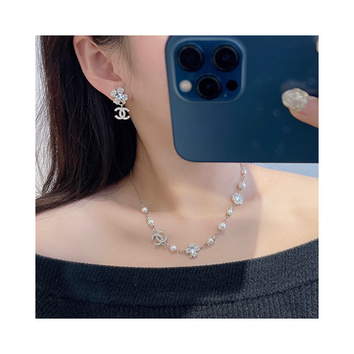 [여성목걸이] CHANEL 샤넬 CC 쥬얼리 패션 진주링 정품1:1