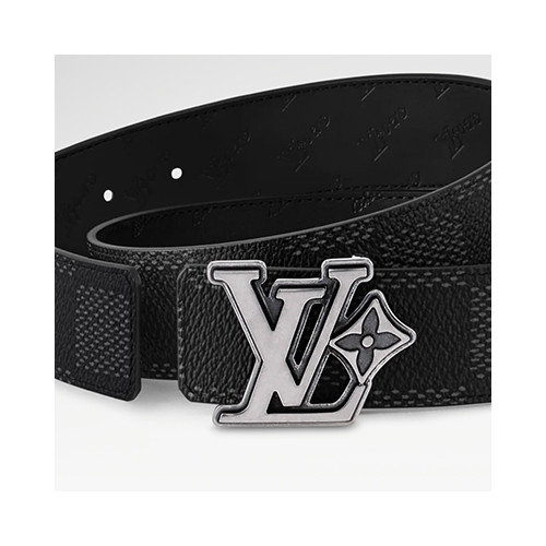 [남성벨트] LV Flower BELT 루이비통 4CM 패션 벨트 은장