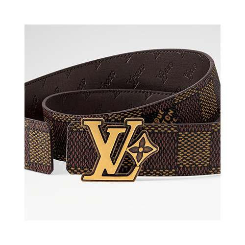 [남성벨트] LV Flower BELT 루이비통 4CM 패션 벨트 금장
