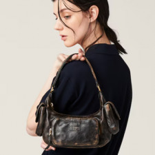 [MIUMIU] 여성백 Pocket Bag  미우미우 나파 가죽 포켓 탑핸들토트백