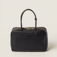 [MIUMIU] 여성백 Beau Bag 아방뛰르 미우미우 보 가죽 탑핸들핸드백