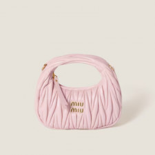 [MIUMIU] 여성백 Wander Bag 완더 마테라쎄 나파 가죽 호보미니백