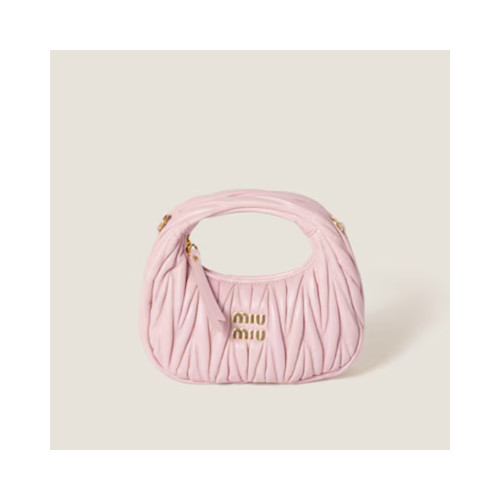 [MIUMIU] 여성백 Wander Bag 완더 마테라쎄 나파 가죽 호보미니백