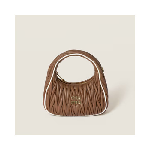 [MIUMIU] 여성백 Wander Bag 미우미우 완더 마테라쎄 나파 가죽 핸드백