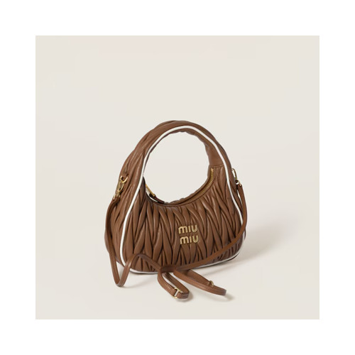 [MIUMIU] 여성백 Wander Bag 미우미우 완더 마테라쎄 나파 가죽 핸드백