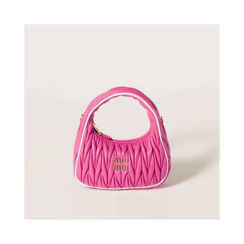 [MIUMIU] 여성백 Wander Bag 미우미우 완더 마테라쎄 나파 가죽 핸드백