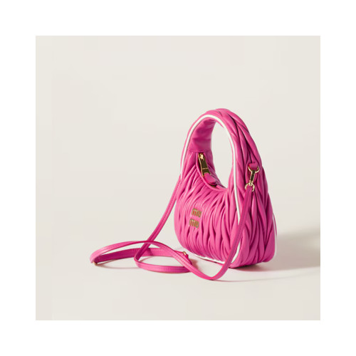 [MIUMIU] 여성백 Wander Bag 미우미우 완더 마테라쎄 나파 가죽 핸드백