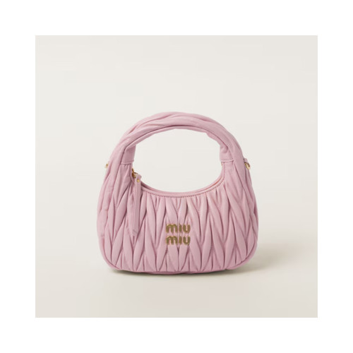 [MIUMIU] 여성백 Wander Bag 미우미우 완더 마테라쎄 나파가죽 호보핸드백