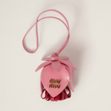 [MIUMIU] 여성키홀더링 미우미우 패션 가방 가죽 플라워 트릭