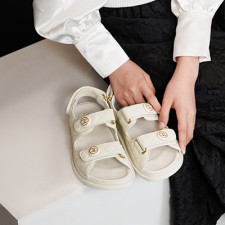 [샌들/슬리퍼] CHANEL SHOES 샤넬 여름 해변 샌들슈즈 CC 여성신발