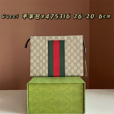 [GUCCI] 남성백 GG Bag 구찌가방 홀스빗 슈프림 웹 클러치백 475316