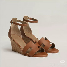 【HERMES] Chamois Legend SHOES 에르메스 여성힐샌들 미드힐 슈즈