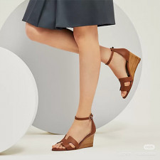 【HERMES] Chamois Legend SHOES 에르메스 여성힐샌들 미드힐 슈즈