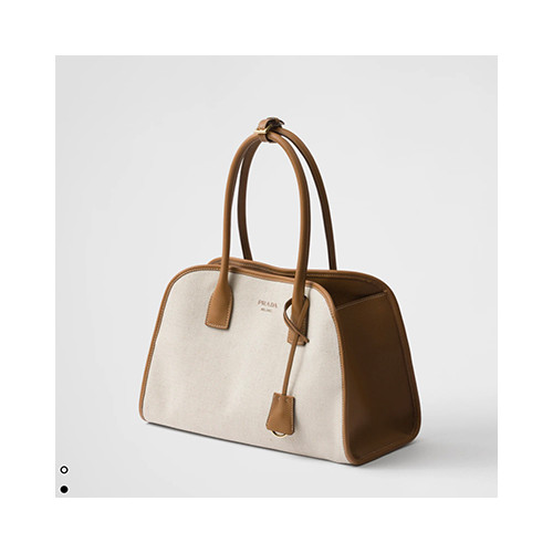 [PRADA] 여성백  BAG 프라다 신상 리넨 블렌 토트백 핸드백 1BG572