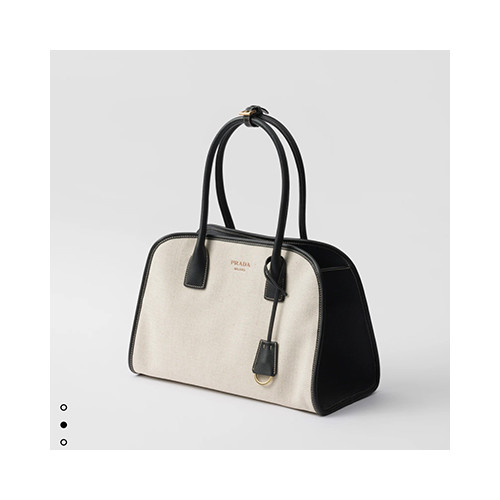 [PRADA] 여성백  BAG 프라다 신상 리넨 블렌 토트백 핸드백 1BG572