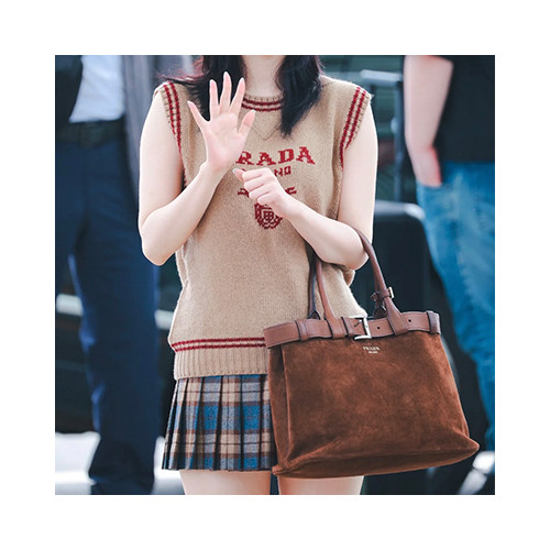 [PRADA] 여성백 25ss Buckle BAG 프라다 신상 버킷백 핸드백 1Ba434