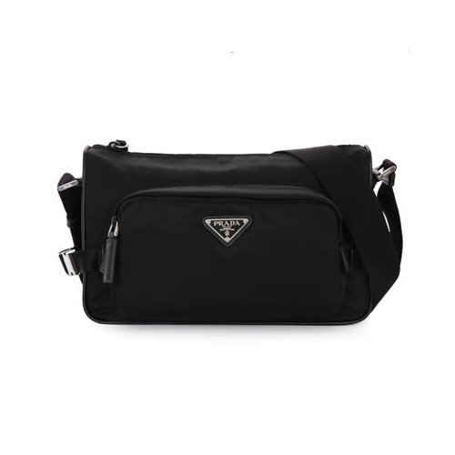 [PRADA] 남용백 Saffiano BAG 프라다 로고 플라크 지퍼 메신저 백 2VH191